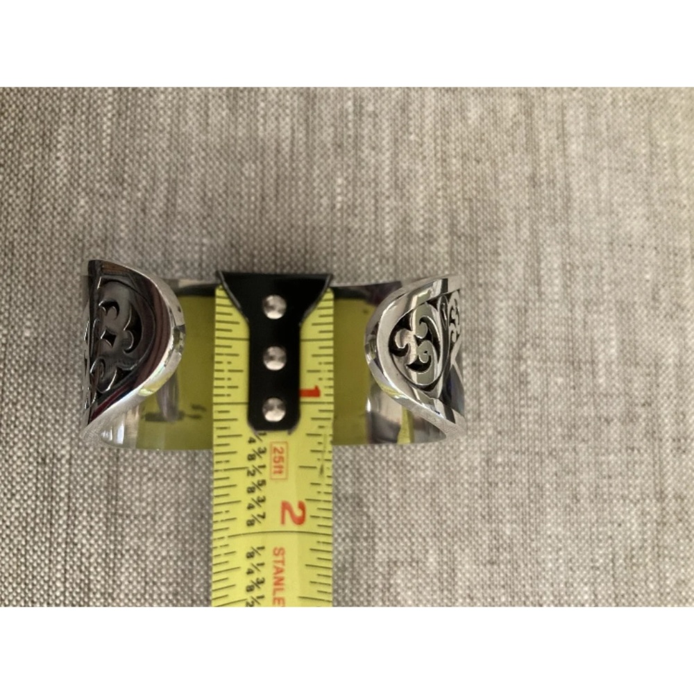 LOIS HILL Abalone Inlay Sterling Silver Scroll Cuff Bracelet - Picture 7 of 8